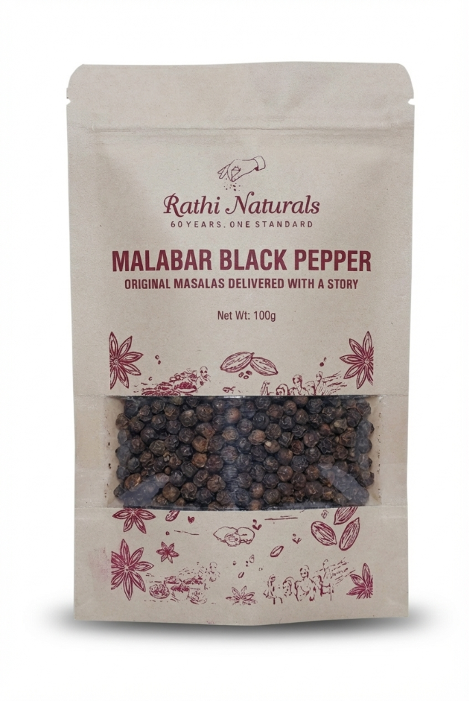 Malabar Black Pepper (Kali Mirch)
